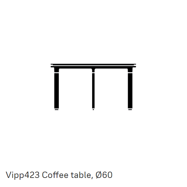 vipp423 coffee table 60