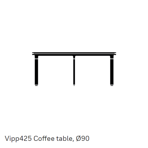 vipp425 cofee table 90
