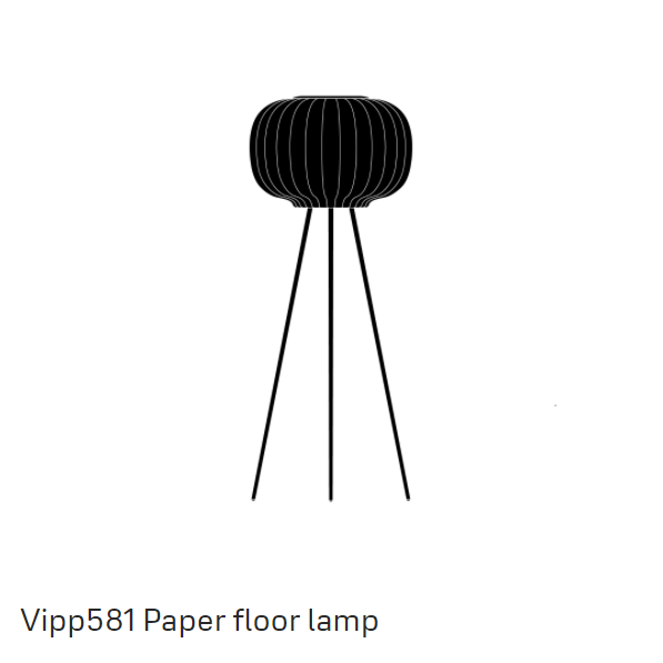vipp581 paper floor lamp