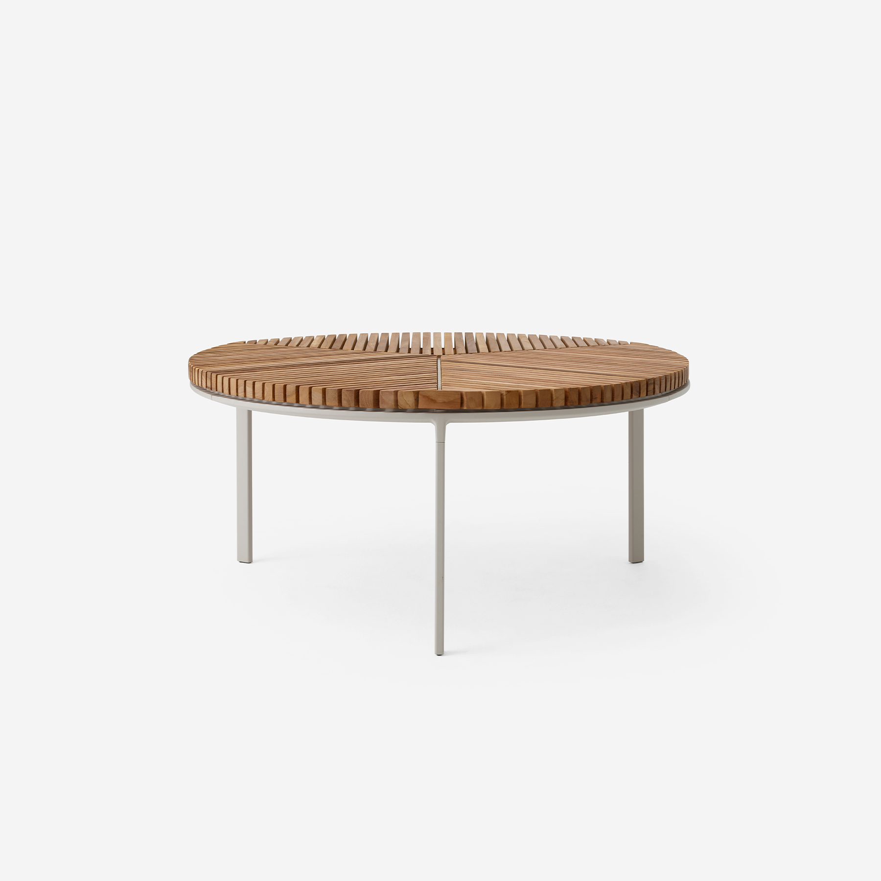 vipp-716-open-air-coffee-table-o90-teak-FRONT PROJECTVIPP